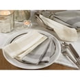 thumbnail image 2 of Saro Lifestyle Band Border Design Cotton Blend Napkins (Set of 4), 2 of 3