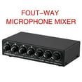 thumbnail image 4 of Mezclador de sonido Estéreo con Micrófono de 4 Vías para Submezclas 165x82x38mm Durable, 4 of 8