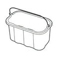 thumbnail image 4 of Rubbermaid Commercial 10-quart Sanitizing Caddy 10 quart - 8" x 14" x 7.5" - Yellow - 1 Each, 4 of 4