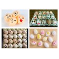 thumbnail image 1 of Puesto de huevos de Pascua con grafiti para niños, regalo pintado a mano, simulación de plástico, juguete de huevo falso, 1 of 4
