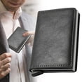 thumbnail image 2 of Wallet for Men，Slim Minimalist Wallet with Money Clip, RFID Blocking Pop-Up Credit Card Holder，Smart Auminum Mens Wallet Holds 9-13 Cards, Front Pocket Bifold,2.4x3.7 inch, 2 of 9
