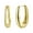 Golden, variant on 1 Pair Huggie Earrings Retro Geometric Anti-allergy Electroplated Lightweight Stainless Ear Decoration Jewelry Commute Ear Hooks