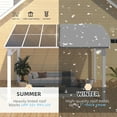 thumbnail image 4 of AECOJOY 8' x 12' Hardtop Gazebo Outdoor Aluminum Pergola ​For Garden, Patio, Backyard-​White, 4 of 10