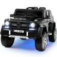thumbnail image 5 of JOYLDIAS 12V Licensed Mercedes-Benz G650S Kids Ride on Car Electric Toy w/Remote Control, 3 Speeds, LED Lights, Bluetooth, Music, Horn, Black, 5 of 11