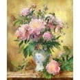 thumbnail image 2 of Bolokofsky, Ronald 20x23 Gold Ornate Wood Framed with Double Matting Museum Art Print Titled - Pink Roses I, 2 of 4