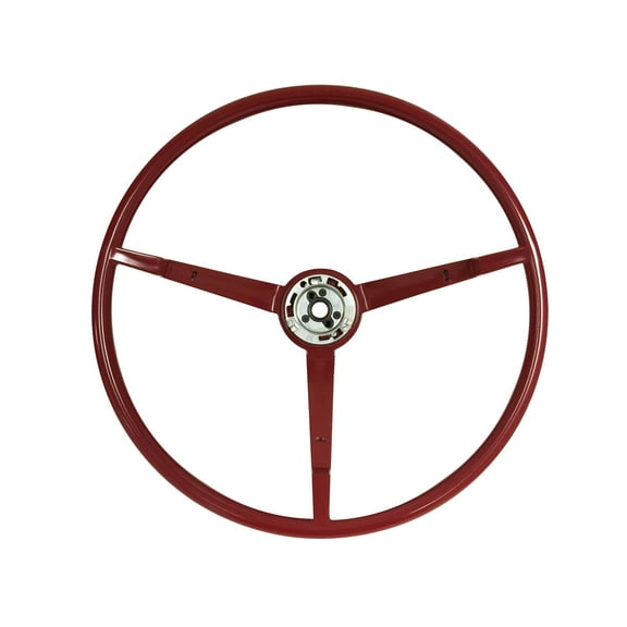 VSW 15 inch Reproduction Red Steering Wheel Compatible with 1965-1966 Ford Mustang, ST3034RED65