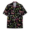 thumbnail image 3 of Camisa hawaiana divertida para hombre, sudadera playera con estampado de gato y música en 3D, camisa de manga corta de diseñador callejero, ropa para hombre de alta calidad, 3 of 5