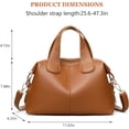 thumbnail image 4 of Sunyuer Crossbody Bags for Women Vegan Leather Top Handle Bag Trendy Handbags with Adjustable Strap, 4 of 7