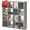 Gray Oak, variant on Bookshelf with Storage Bins, 4-Cube Storage Organizer with Back Panels, Modern Wood Open Bookcase, Multifunctional Display Shelf for Living Room, Bedroom, Home Office, Gray Oak