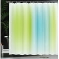 thumbnail image 4 of Ambesonne Green Shower Curtain, Digital Stripes Vertical, 69"Wx84"L, Blue Green, 4 of 5