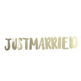 thumbnail image 4 of JUST MARRIED Banner Bunting Letter Streamer, Rustic Wedding Decoration, Use As Photo Prop, 4 of 8