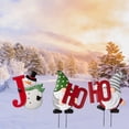 thumbnail image 4 of Al Aire Libre De Doble Cara Hohoho Xmas Gnome Yard Sign Con Estacas De Metal Inevent HA043841-05, 4 of 6
