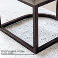 thumbnail image 5 of Upholstered Barrelback Dining Chair with Brown Metal Base, Set of 2, 5 of 13
