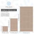 thumbnail image 4 of Juego de toallas White Classic Luxury 100% algodón turco, 8 piezas, 4 of 8