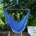 thumbnail image 3 of YANG2 Outdoor Hammock Chair Swing - Hanging Hammock Swing - Hanging Reading Chair - Soft-Spun Polyester Rope - Caribbean XL-Caribbean Blue, 3 of 10