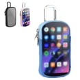 thumbnail image 4 of Sac de Transport Portable Robuste pour Lecteur Multimédia, Sac de Transport pour Haut-Parleur, Sac de Remplacement avec Mousqueton, Conception à Double Fermetures Éclair, Fenêtre Visible, Compatible avec Lecteur MP3/MP4, 4 of 8