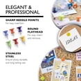thumbnail image 3 of BAZIC Push Pins Jumbo Plastic Head, Assorted Color (25/pack), 1-Pack, 3 of 7