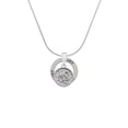thumbnail image 2 of Delight Jewelry Silvertone Love Square - Round Seal Joy Ring Charm Necklace, 18", 2 of 4
