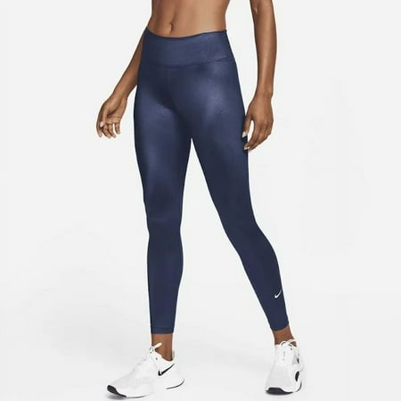 Nike Women's Dri-FIT One Mid-Rise Shine Full Length Leggings