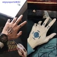 thumbnail image 2 of [enjoyWAC] Anime ONE PIECE Luffy Lasg Finger Tattoo Pegatinas Adulto Cos Ley Ace Inglés Letra D E A T H Brazo Flor Tatuajes Falsos Juguetes [Nuevo], 2 of 4