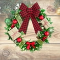 thumbnail image 4 of NS Large Christmas Bow Red and Black Buffalo Check Wreath Bows Holiday Thanks Giving Decorative Ornaments Perfect for Tree Filler Garland Home Door Window Decor Decorations 14.5" Set of 2, 4 of 7
