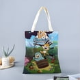 thumbnail image 2 of Lupi & Baduki Bolso de tela con estampado de lienzo para mujer, bolsa de compras reutilizable y estética, con cremallera interior, regalo para mujer, 35 × 40 cm., 2 of 6