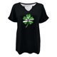 thumbnail image 4 of Tops Cortos para las Mujeres San Pablo's Día Impreso Cuello en V Envuelto Casual Top, Ligero para Todas las Estaciones Hogar Y Uso Diario, 4 of 8