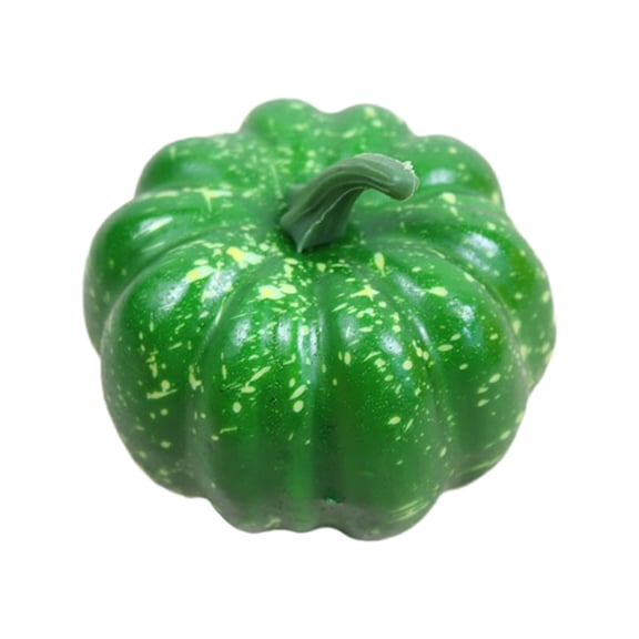 6PCS Artificial Pumpkins, Harvest Decor Foam Pumpkin, Imitation Fake Pumpkin, Artificial Pumpkin Decor, Thanksgiving Halloween Pumpkin Props, Realistic Faux Pumpkins for Fall Decor, Orange Green
