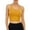 Yellow, variant on LELINTA Women Crop Tops Sports Bras Mesh Longline Fitness Camisole Yoga Workout Running Gym Pad Shirt with Removable Cups