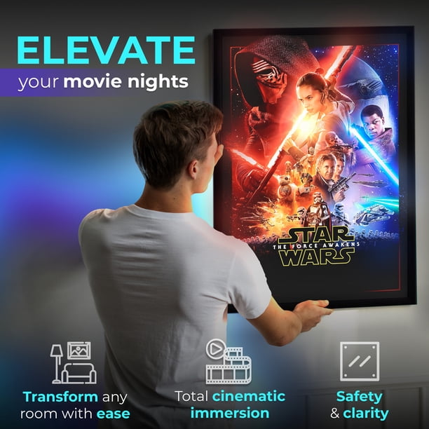 NexaFrame LED Poster Frame - 24x36 Light Box for Movie Posters
