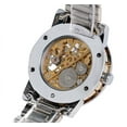 VIGOROSO Mechanical Watches Mens Transparent Skeleton Hand Wind Up