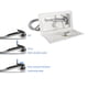 thumbnail image 4 of Ducha exterior externa para con cerradura y llave, interruptor de agua de acero inoxidable, piezas de accesorios para furgoneta de cocina de blanco Macarena Ducha exterior RV, 4 of 8