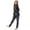 A-Navy1680, variant on XIAOCHA Women Cow Print Onesie Hooded Zip Jumpsuit Sleepwear