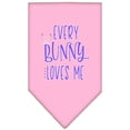 thumbnail image 3 of Pet and Dog Bandana Screen Printed, "Every Bunny Loves Me", 3 of 10