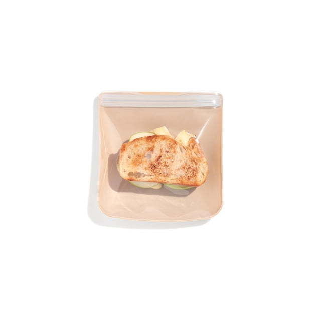 Bolsa de almacenamiento reutilizable de silicona W&P Porter Sandwich, 1 litro, avena
