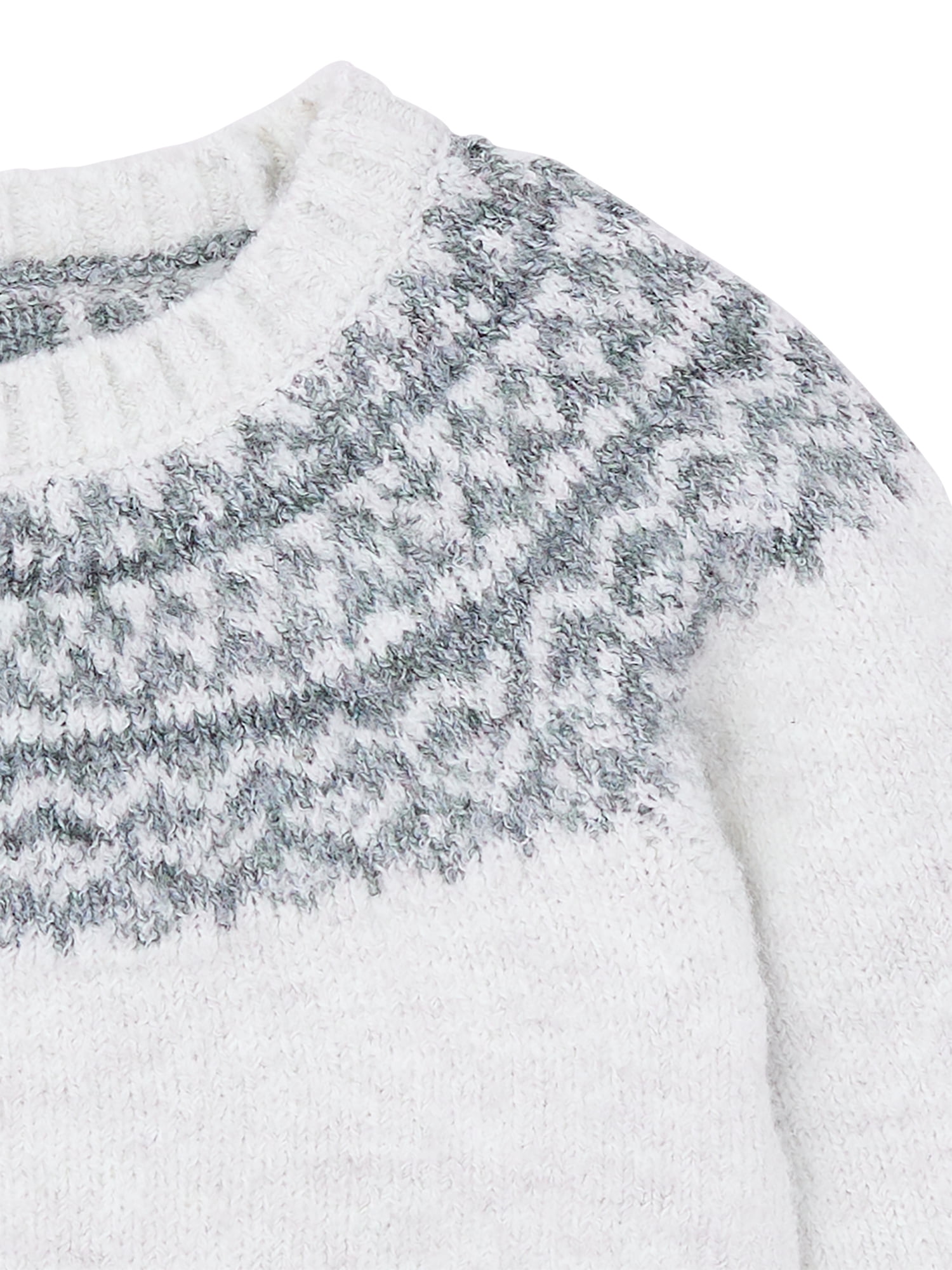 Modern Moments by Gerber Baby Boy Raglan Sleeve Fairsle Sweater, Sizes 0/3 Months - 24 Months