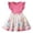 Pink, variant on SUYIDA Toddler Girls Cartoon Print Party Dress with Flutter Sleeves and Bow Detail for Occasions
