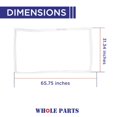 thumbnail image 2 of Whole Parts Refrigerator/Freezer Door Seal Gasket Part# 3206261 - Replacement and Compatible with Some Frigidaire, Gibson, JC Penney, Kelvinator, Kenmore, Tappan and White Westinghouse Refrigerators, 2 of 7