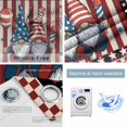 thumbnail image 2 of God Bless America Blackout Curtains for Bedroom, Gnomes Red Blue Stripes Stars Country Thermal Insulated Kitchen Drapes with Grommets, Light Blocking Window Treatment, 2 Panels 27.5" x 39", 2 of 7