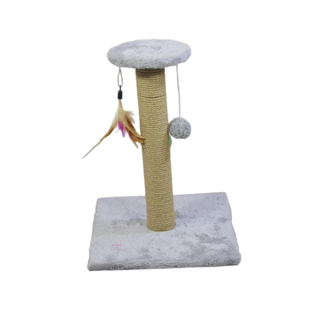 maskred Sleek Scratch Post Refill Pole for Grinding and Protecting Cat Nails 1 Pack Square Gray Medium 1Set