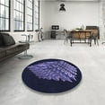 thumbnail image 4 of Ahgly Company Machine Washable Indoor Rectangle Transitional Night Blue Area Rugs, 8' x 10', 4 of 7