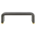thumbnail image 4 of Modway Koda 60" Performance Velvet Waterfall Long Bench in Brass Storm Gray, 4 of 9