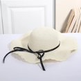 thumbnail image 4 of Sombrero de paja para adultos, visera con protección solar para playa, vacaciones, aleros grandes, novedad de verano de 2023, 4 of 4