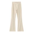 thumbnail image 1 of TZEWGL Girls Spring Summer Solid Full Length Flared Pants For Girl Yoga Leggings Flared Pants Clothes For Kids size 5-6T, 1 of 8