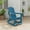 Ocean Blue, variant on Huisuilinss Adirondack Rocking Chair,Plastic Outdoor Rocking Chair With Footrest,Folding Patio Chair With Retractable Ottoman And Cup Holder For Porch Backyard Pool Lawn,1PCS