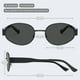 thumbnail image 3 of Livho 2025 Gafas de sol ovaladas de moda - Elegantes tonos polarizados para todos los días - Marcos de metal retro, 3 of 6