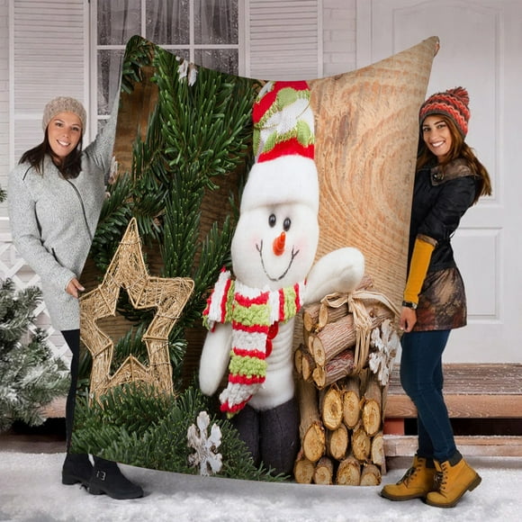 Yhmxh Tapestries-Wall Decor,Throw Blankets Bed Blankets Christmas and Winter Warm Sofa Blanket Digital Printing Blanket Letter Blanket