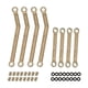 thumbnail image 4 of 8pcs Brass High Clearance Chassis Link Set Link Rod Linkage For Axial Ax24 1/24 Rc Crawler Car Upgr, 4 of 5