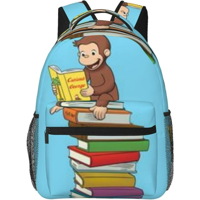 Curious George Backpack School PackS Student PC Bags Large Capacity Multifunctional Travel Unisex
