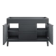 thumbnail image 4 of Modway Render 47" Plastic and Wood Bathroom Vanity Cabinet in Gray, 4 of 6